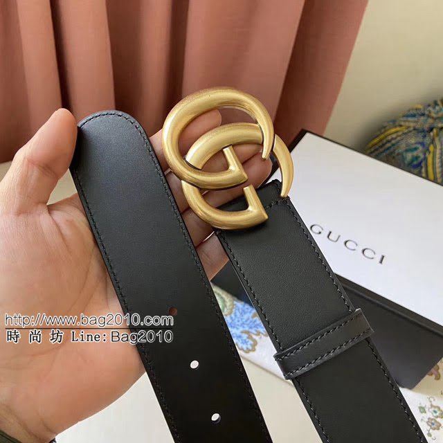 Gucci男士皮帶 古奇雙面牛皮腰帶 400593  jjp1550